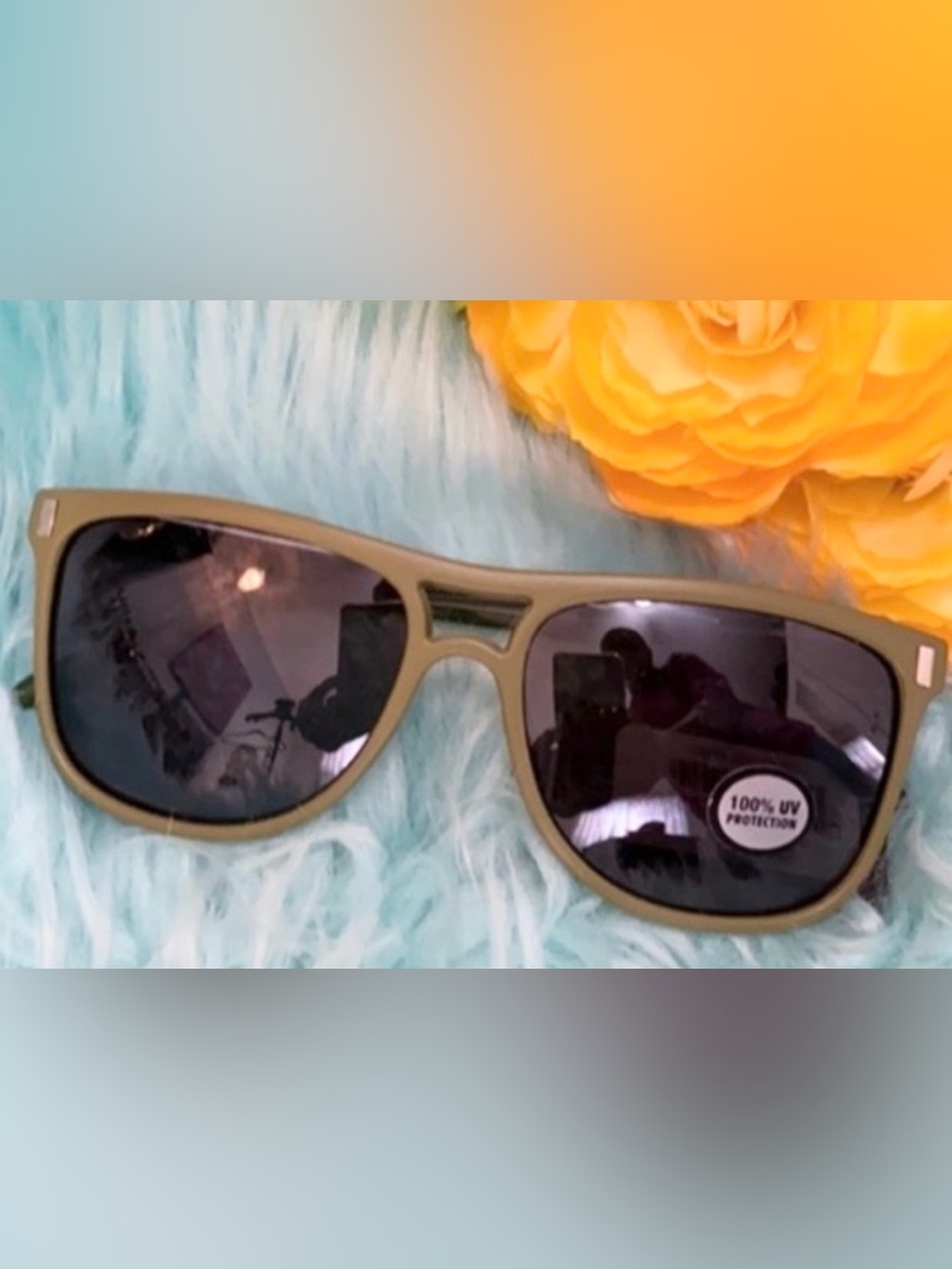 Women’s Dark Green Sunglasses With Dark Maximum UV Lenses By Edgar + Ash NEW!